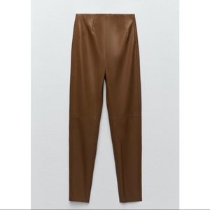 Zara faux leather leggings